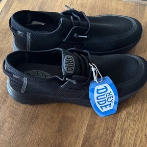 Hey Dude Men's Black Loafers